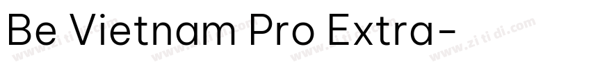 Be Vietnam Pro Extra字体转换